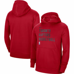 Nike Toronto Raptors Unisex 2023/24 Performance Spotlight On-Court Practice Pullover Hoodie Red