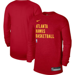Nike Atlanta Hawks Unisex 2023/24 Legend On-Court Practice Long Sleeve T-Shirt Red