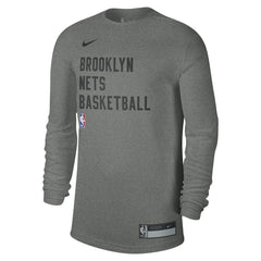 Nike Brooklyn Nets Unisex 2023/24 Legend On-Court Practice Long Sleeve T-Shirt Heather Gray
