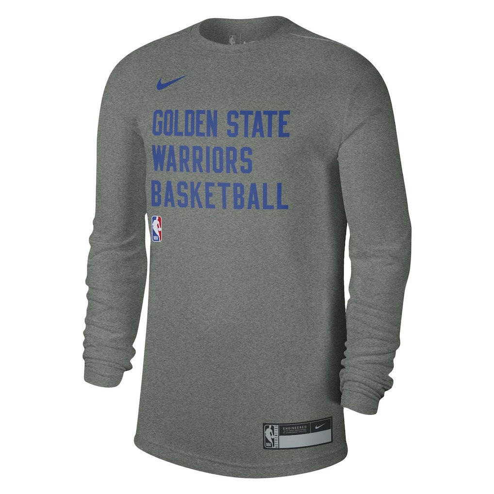 Nike Golden State Warriors Unisex 2023/24 Legend On-Court Practice Long Sleeve T-Shirt Heather Gray