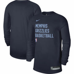 Nike Memphis Grizzlies Unisex 2023/24 Legend On-Court Practice Long Sleeve T-Shirt Navy