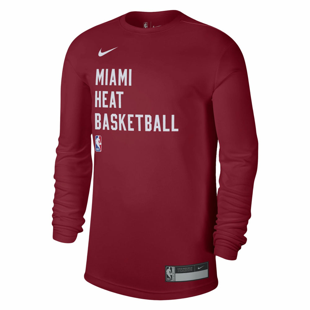 Nike Miami Heat Unisex 2023/24 Legend On-Court Practice Long Sleeve T-Shirt Red