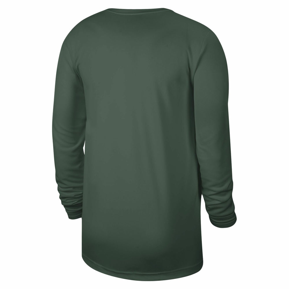 Nike Milwaukee Bucks Unisex 2023/24 Legend On-Court Practice Long Sleeve T-Shirt Hunter Green