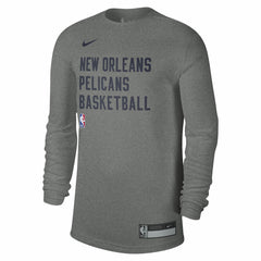 Nike New Orleans Pelicans Unisex 2023/24 Legend On-Court Practice Long Sleeve T-Shirt Heather Gray