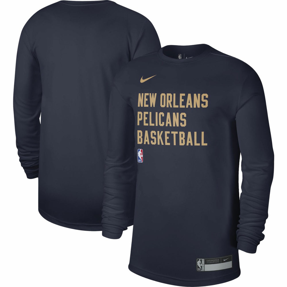 Nike New Orleans Pelicans Unisex 2023/24 Legend On-Court Practice Long Sleeve T-Shirt Navy