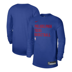 Nike Philadelphia 76ers Unisex 2023/24 Legend On-Court Practice Long Sleeve T-Shirt Royal