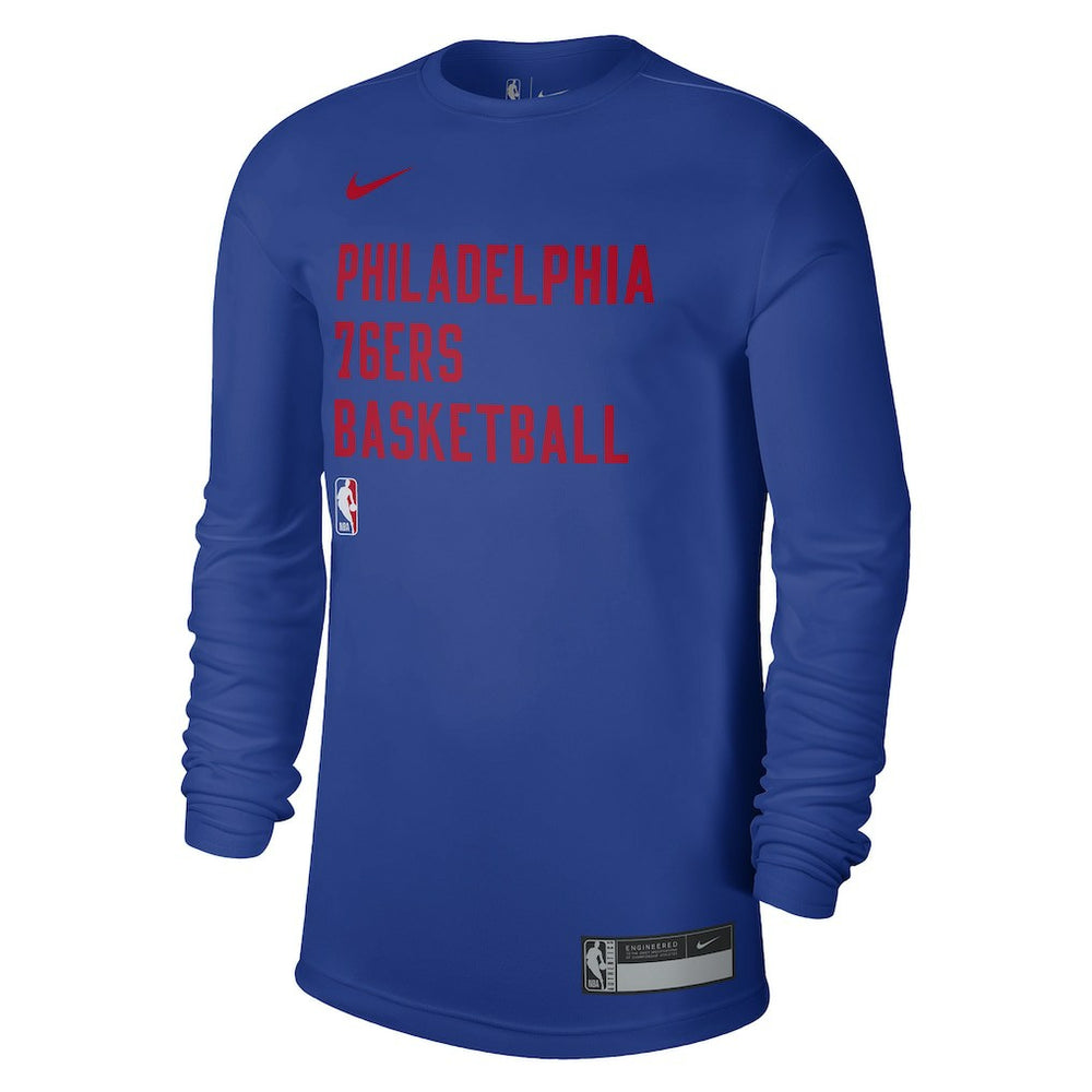 Nike Philadelphia 76ers Unisex 2023/24 Legend On-Court Practice Long Sleeve T-Shirt Royal