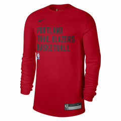 Nike Portland Trail Blazers Unisex 2023/24 Legend On-Court Practice Long Sleeve T-Shirt Red