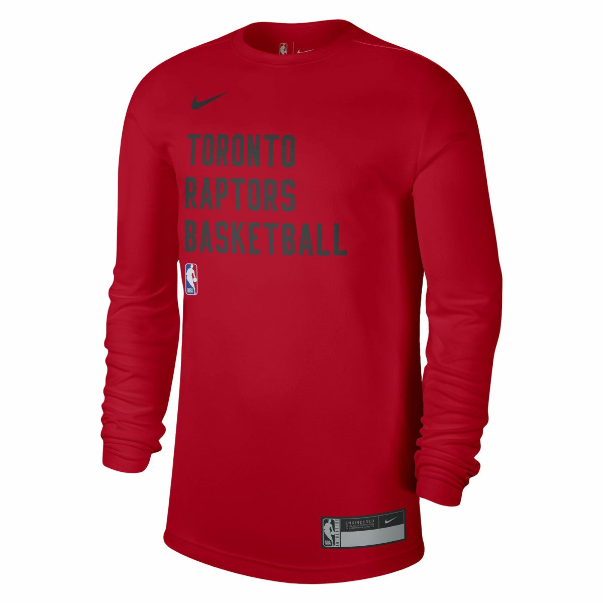 Nike Toronto Raptors Unisex 2023/24 Legend On-Court Practice Long Sleeve T-Shirt Red