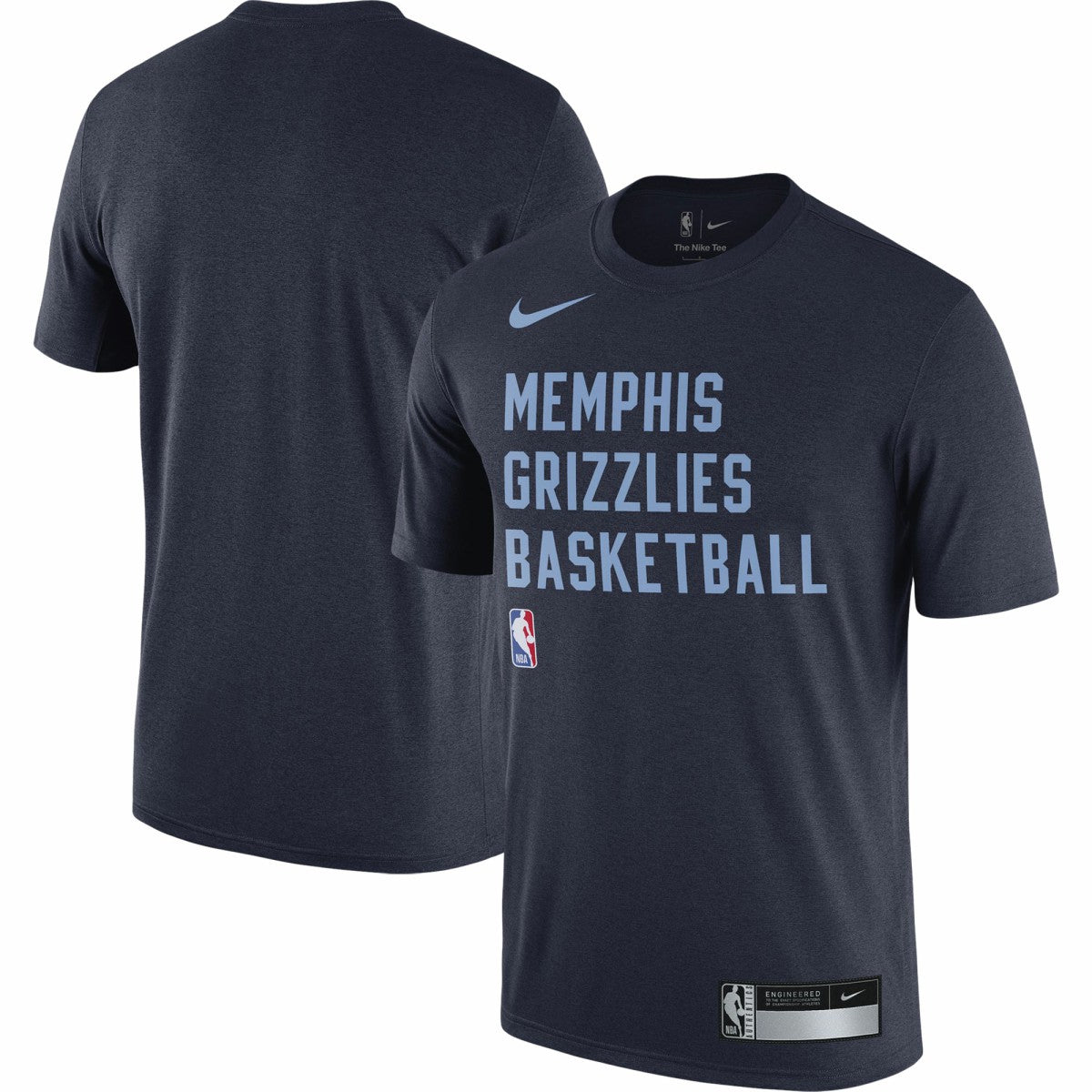 Nike Memphis Grizzlies 2023/24 Sideline Legend Performance Practice T-Shirt Navy