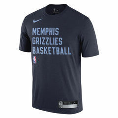 Nike Memphis Grizzlies 2023/24 Sideline Legend Performance Practice T-Shirt Navy
