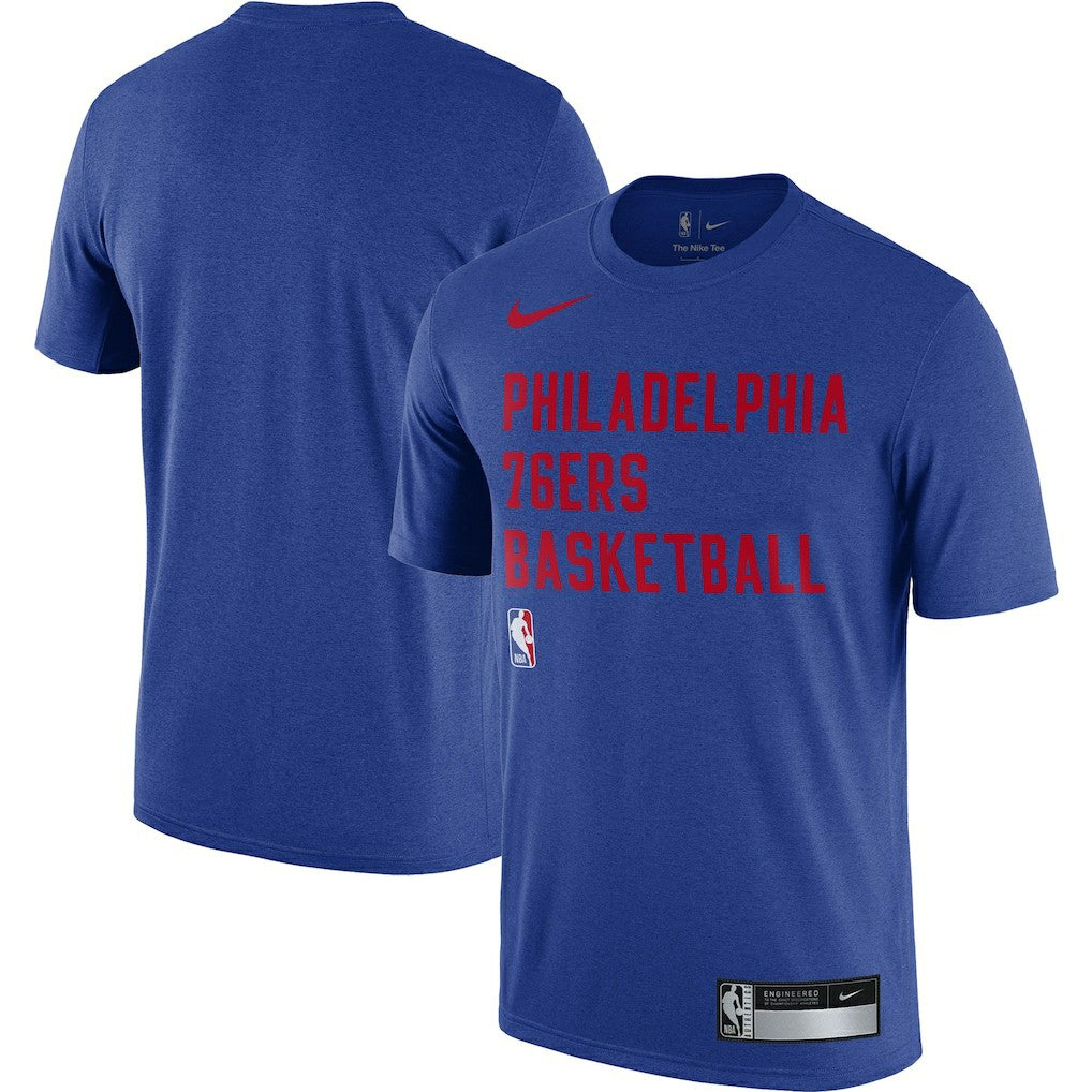 Nike Philadelphia 76ers 2023/24 Sideline Legend Performance Practice T-Shirt Royal