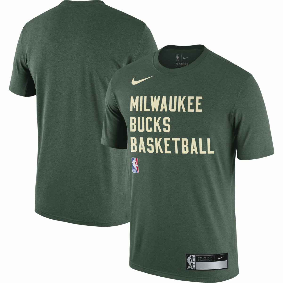 Nike Milwaukee Bucks 2023/24 Sideline Legend Performance Practice T-Shirt Hunter Green
