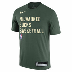 Nike Milwaukee Bucks 2023/24 Sideline Legend Performance Practice T-Shirt Hunter Green
