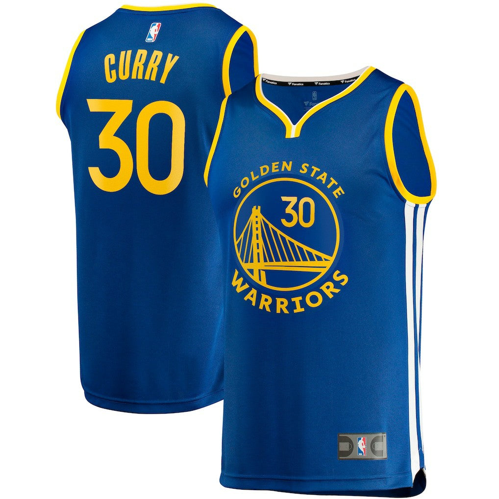 Fanatics Stephen Curry Golden State Warriors Big & Tall Fast Break Player Jersey Royal Icon Edition