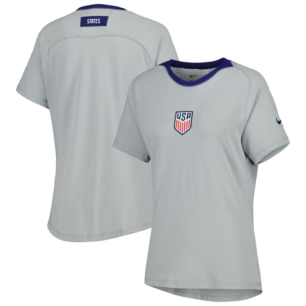 Nike - USMNT Women's Travel Raglan T-Shirt - Gray