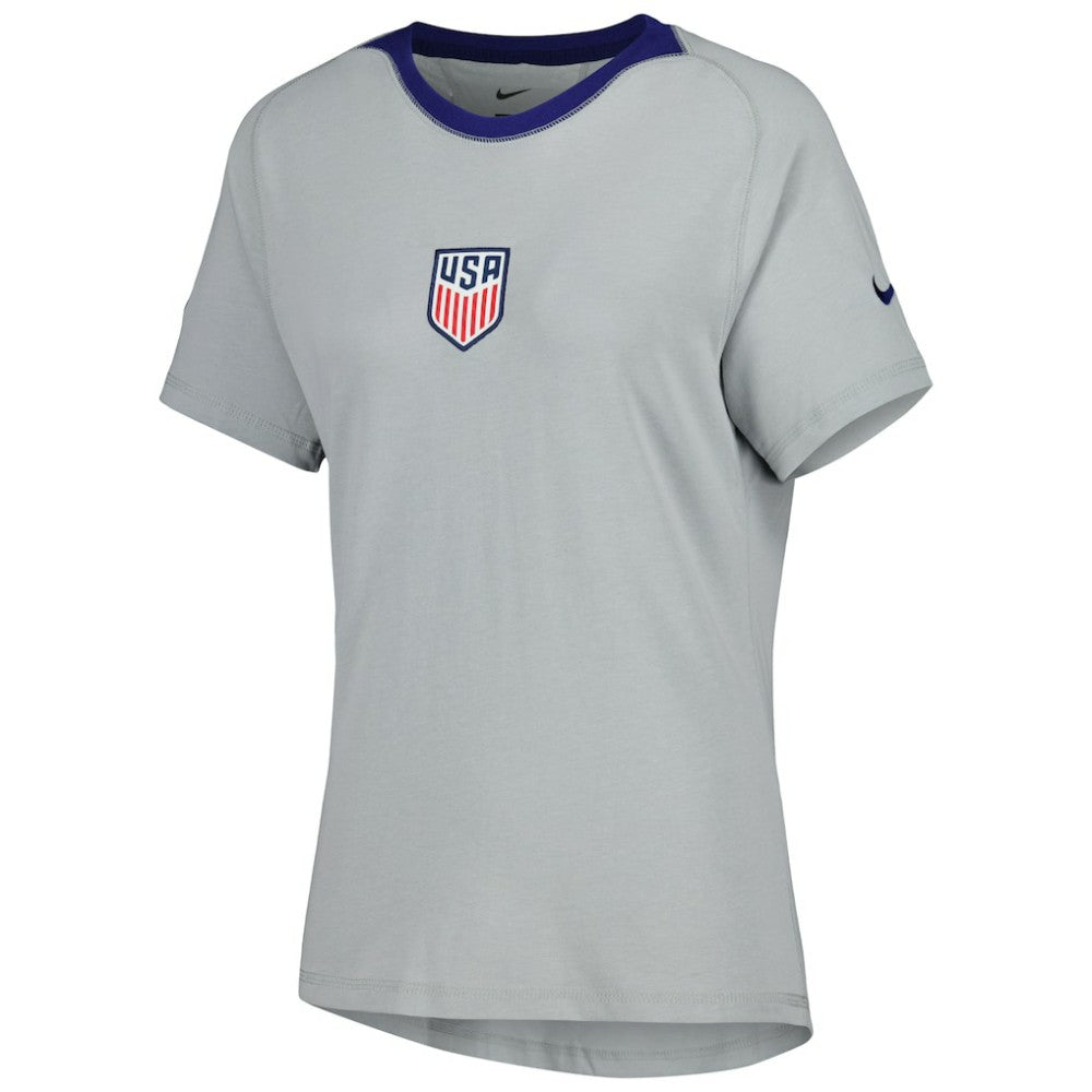 Nike - USMNT Women's Travel Raglan T-Shirt - Gray