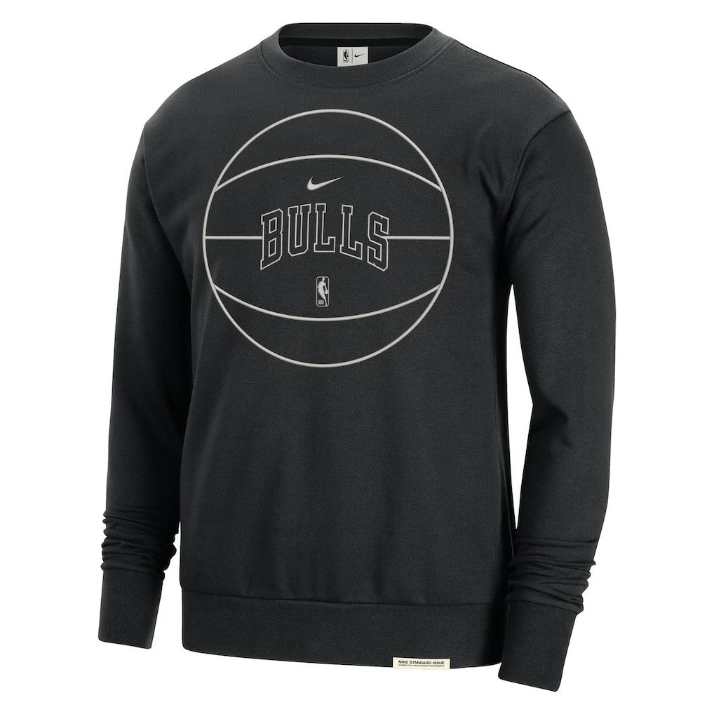 Nike Chicago Bulls 2023/24 Authentic Standard Issue Travel Performance Pullover Sweatshirt Black
