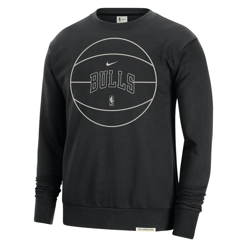 Nike Chicago Bulls 2023/24 Authentic Standard Issue Travel Performance Pullover Sweatshirt Black
