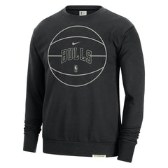 Nike Chicago Bulls 2023/24 Authentic Standard Issue Travel Performance Pullover Sweatshirt Black