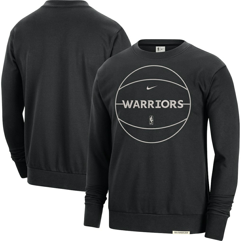 Nike Golden State Warriors 2023/24 Authentic Standard Issue Travel Performance Pullover Sweatshirt Black