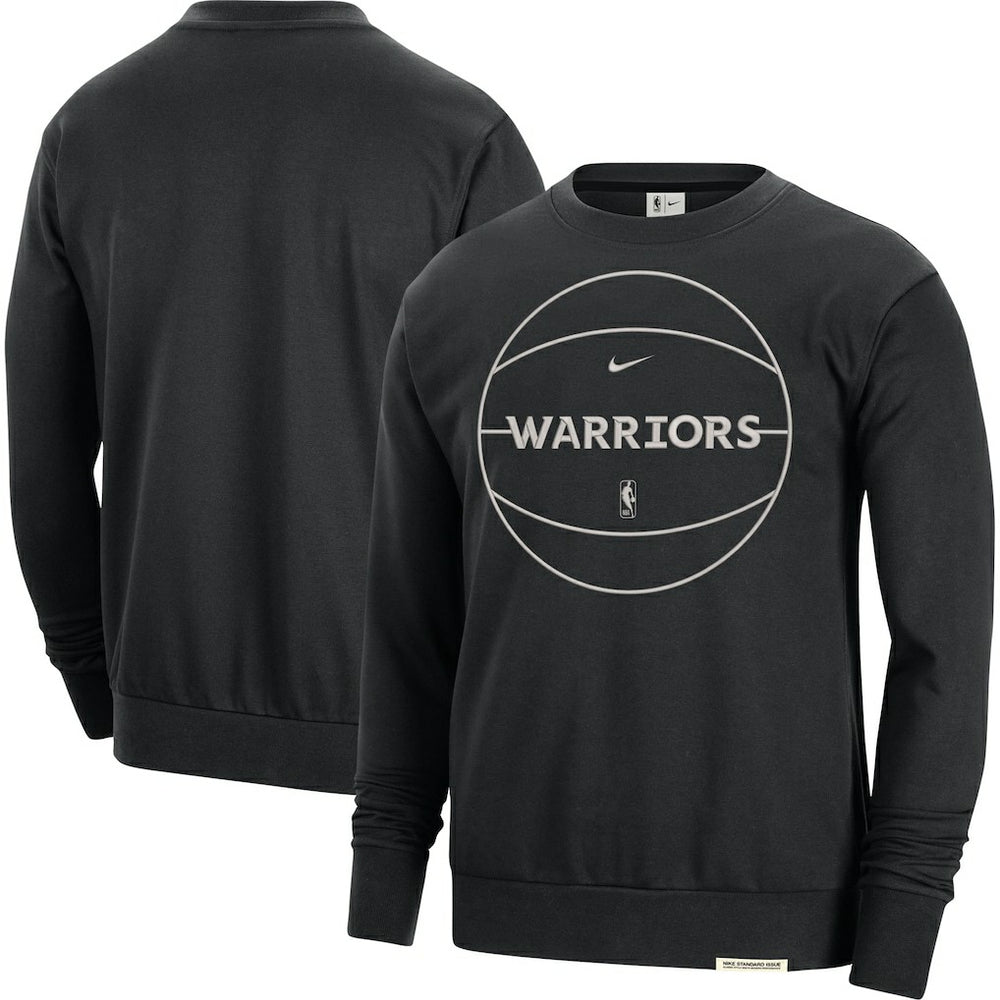Nike Golden State Warriors 2023/24 Authentic Standard Issue Travel Performance Pullover Sweatshirt Black