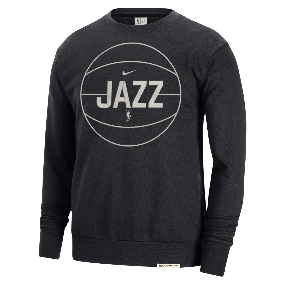Nike Utah Jazz 2023/24 Authentic Standard Issue Travel Performance Pullover Sweatshirt Black