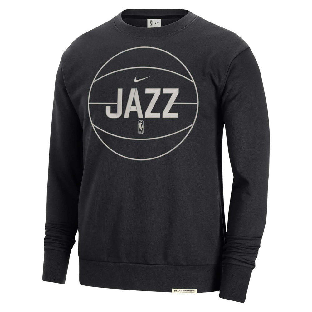 Nike Utah Jazz 2023/24 Authentic Standard Issue Travel Performance Pullover Sweatshirt Black