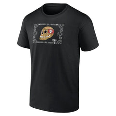 San Francisco 49ers Sugar Skull T-Shirt - Black - NFL