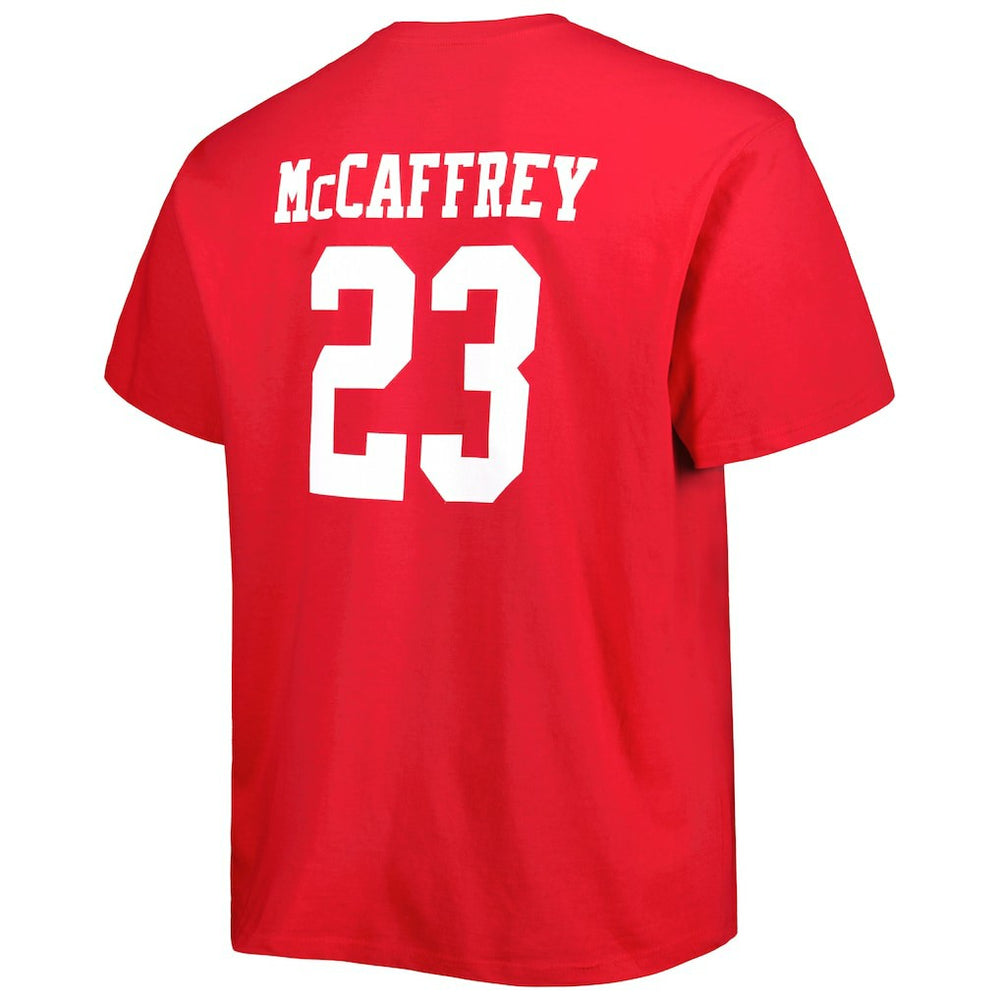 Christian McCaffrey San Francisco 49ers Big & Tall Player Name & Number T-Shirt - Scarlet - Fanatics