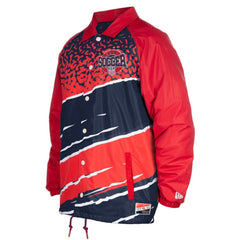New Era - USMNT 5th & Ocean by New Era Throwback Coaches Raglan Full-Snap Jacket - Navy