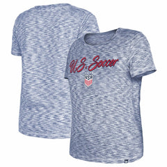 New Era - USWNT 5th & Ocean by New Era Women's Active Space Dye Jersey T-Shirt - Navy