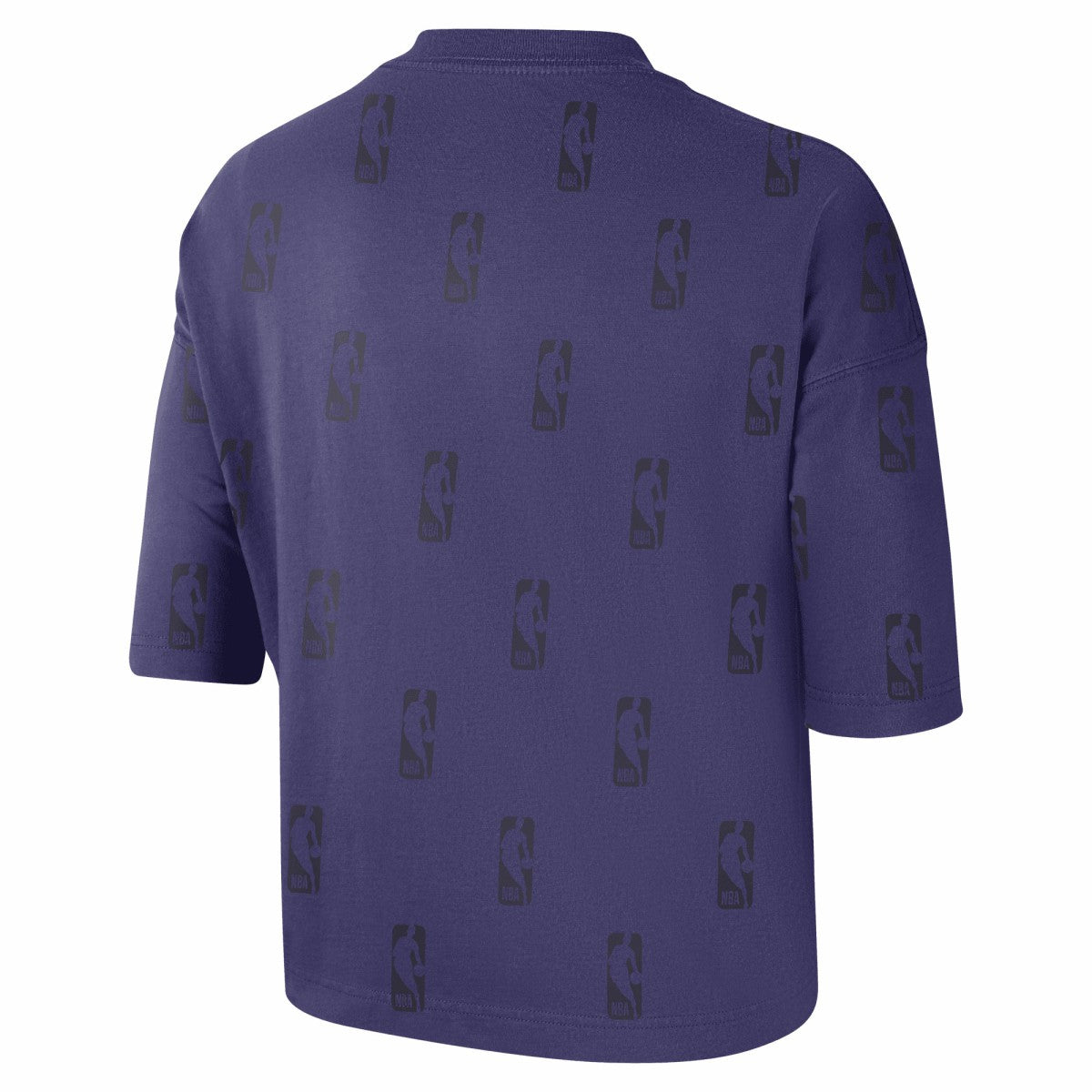 Nike Phoenix Suns Women's Allover NBA Logo Boxy T-Shirt Purple