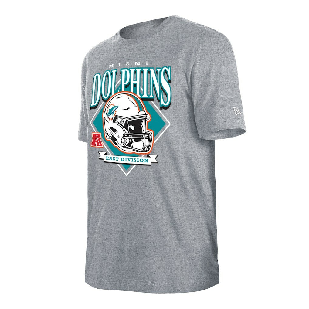 Miami Dolphins New Era Team Logo T-Shirt - Gray - NFL