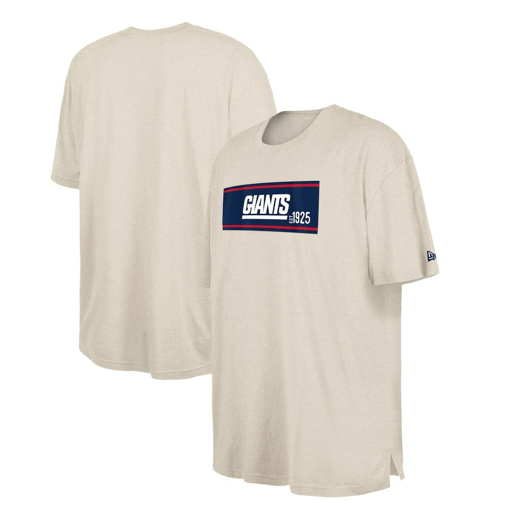 New York Giants New Era Third Down Big & Tall Historic T-Shirt - Cream - NFL