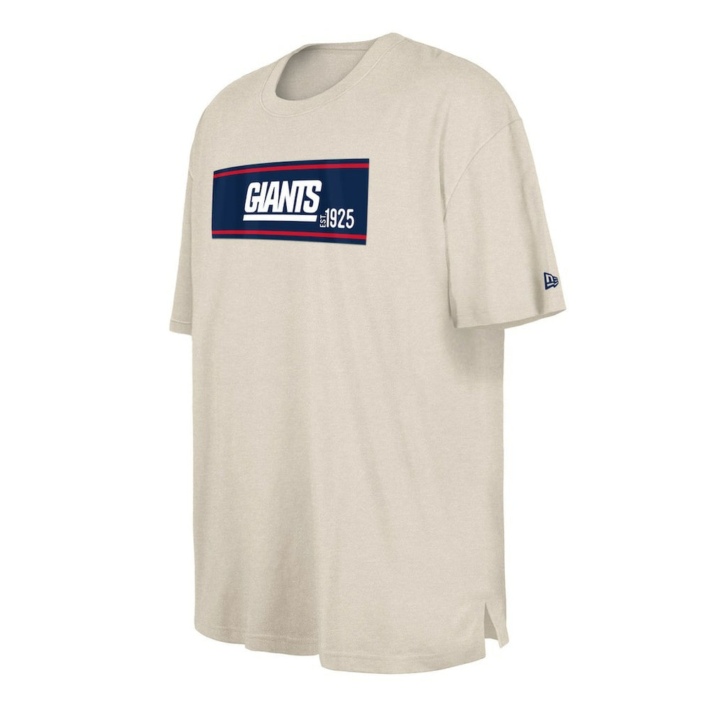 New York Giants New Era Third Down Big & Tall Historic T-Shirt - Cream - NFL