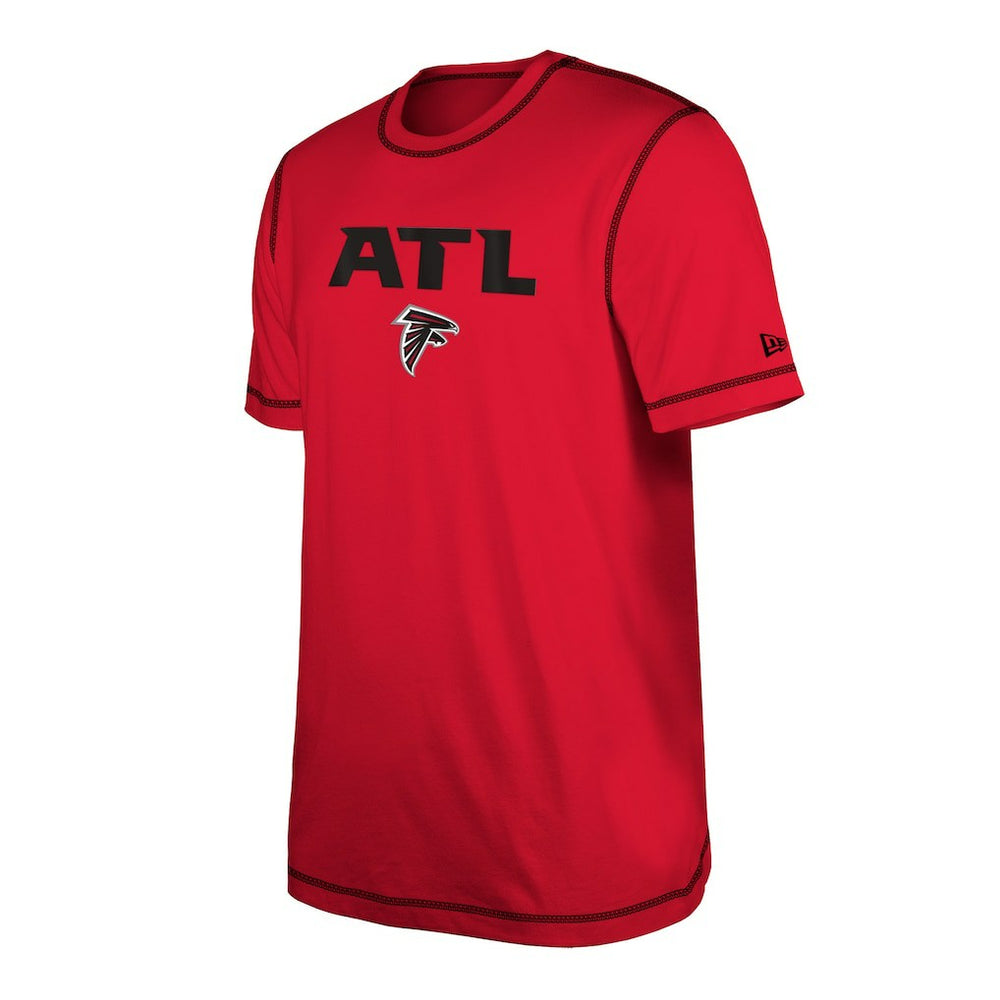 Atlanta Falcons New Era Third Down Puff Print T-Shirt - Red - NFL