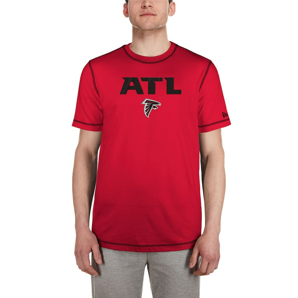 Atlanta Falcons New Era Third Down Puff Print T-Shirt - Red - NFL