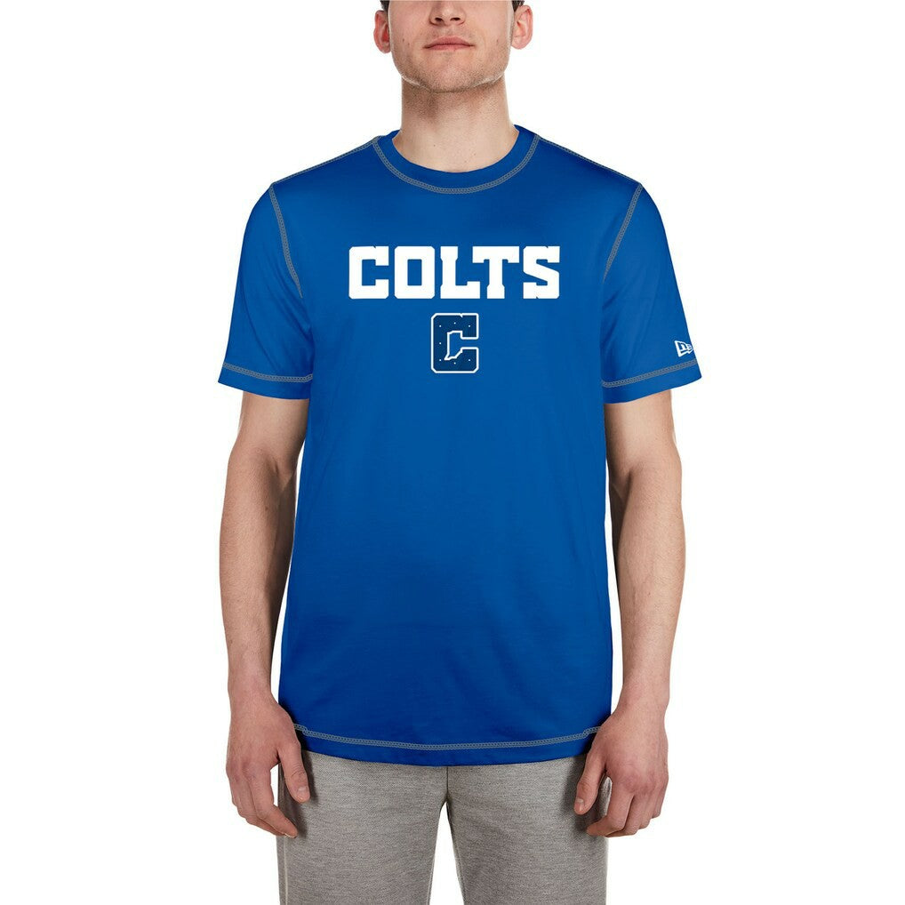 Indianapolis Colts New Era Third Down Puff Print T-Shirt - Royal - NFL