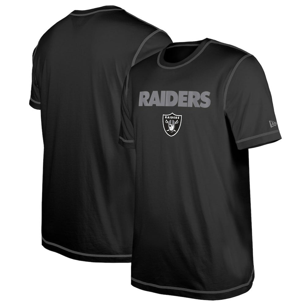 Las Vegas Raiders New Era Third Down Puff Print T-Shirt - Black - NFL