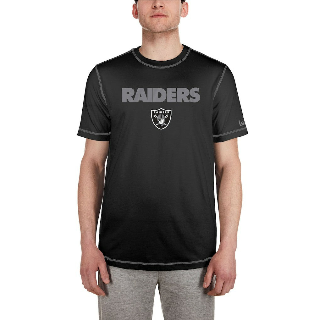 Las Vegas Raiders New Era Third Down Puff Print T-Shirt - Black - NFL