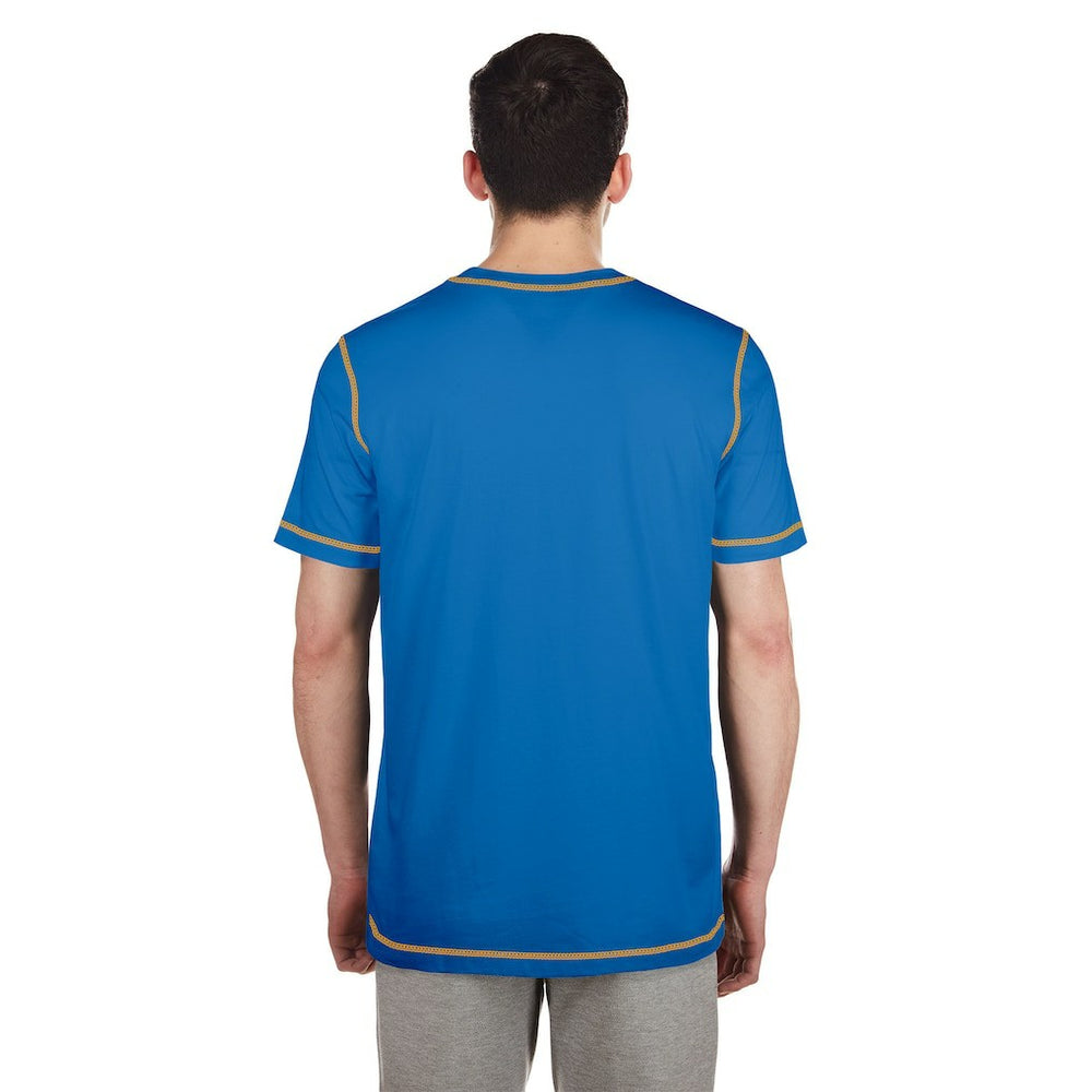 Los Angeles Chargers New Era Third Down Puff Print T-Shirt - Blue - NFL