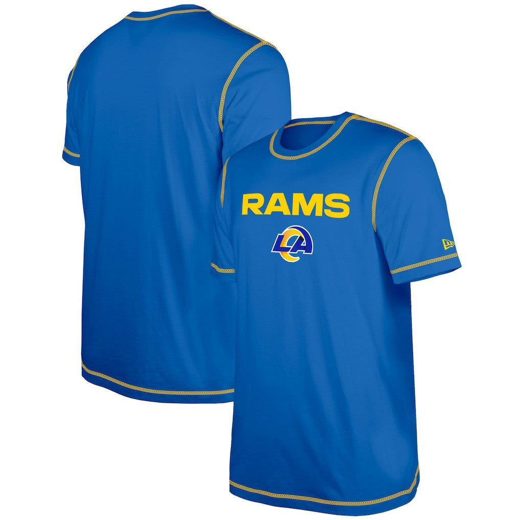 Los Angeles Rams New Era Third Down Puff Print T-Shirt - Royal - NFL