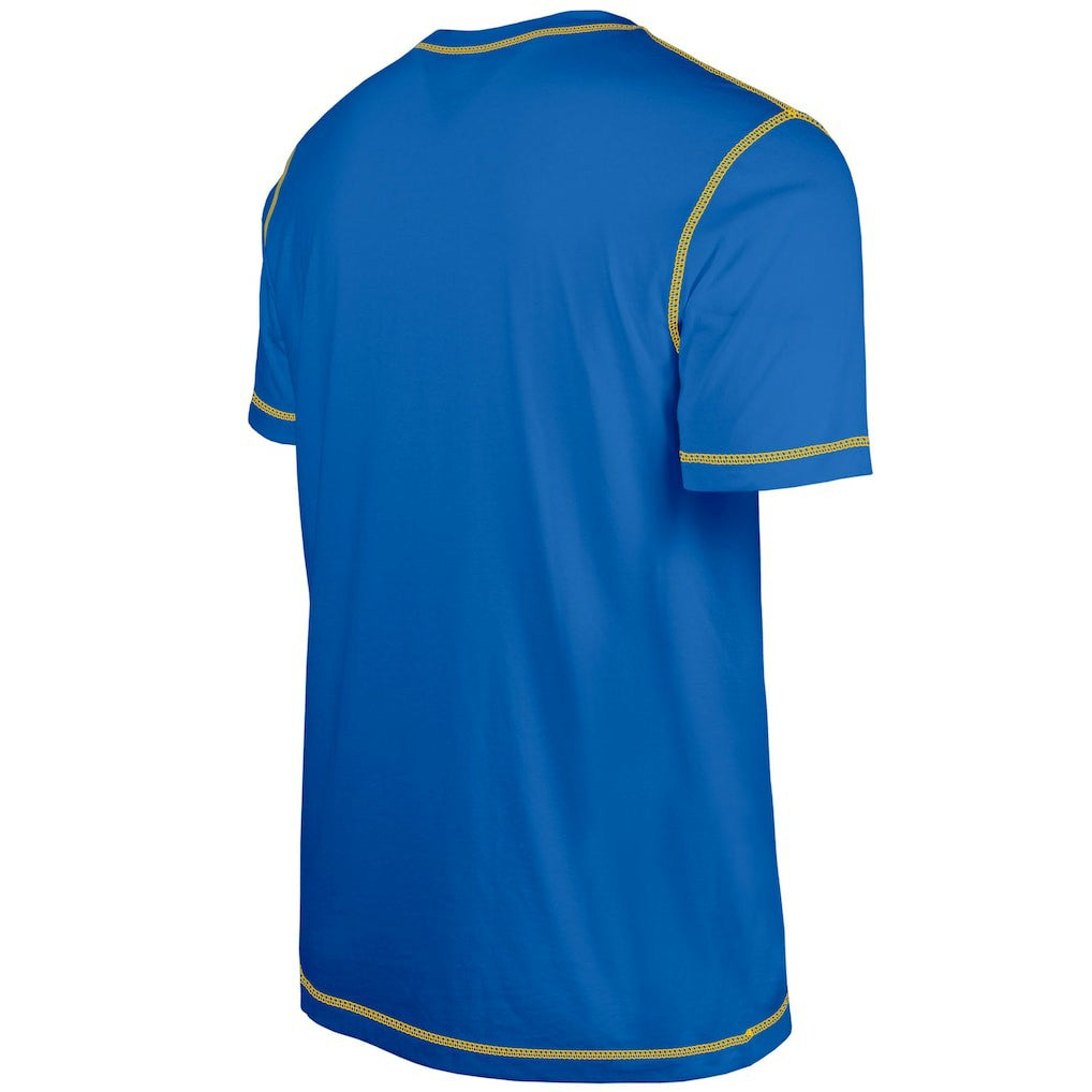 Los Angeles Rams New Era Third Down Puff Print T-Shirt - Royal - NFL
