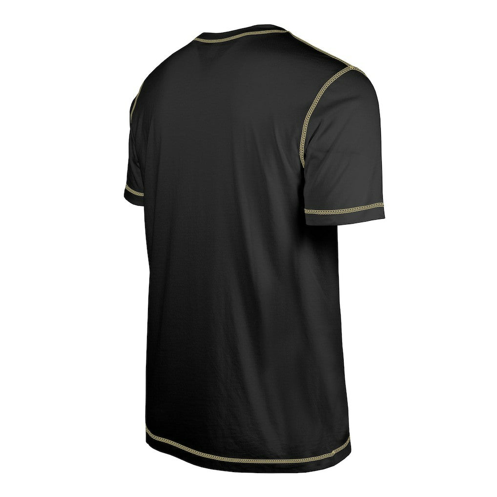 New Orleans Saints New Era Third Down Puff Print T-Shirt - Black - NFL