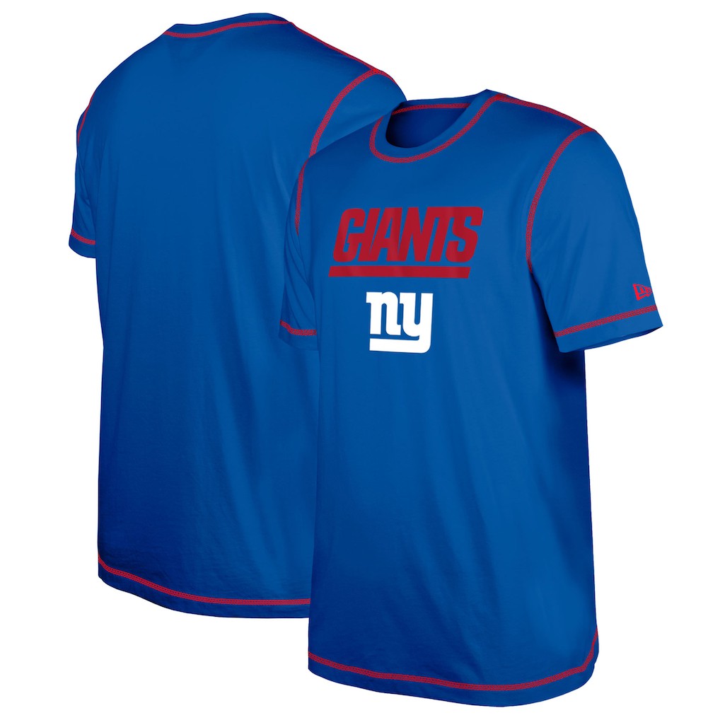 New York Giants New Era Third Down Puff Print T-Shirt - Royal - NFL