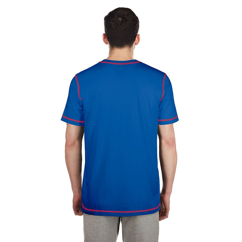 New York Giants New Era Third Down Puff Print T-Shirt - Royal - NFL