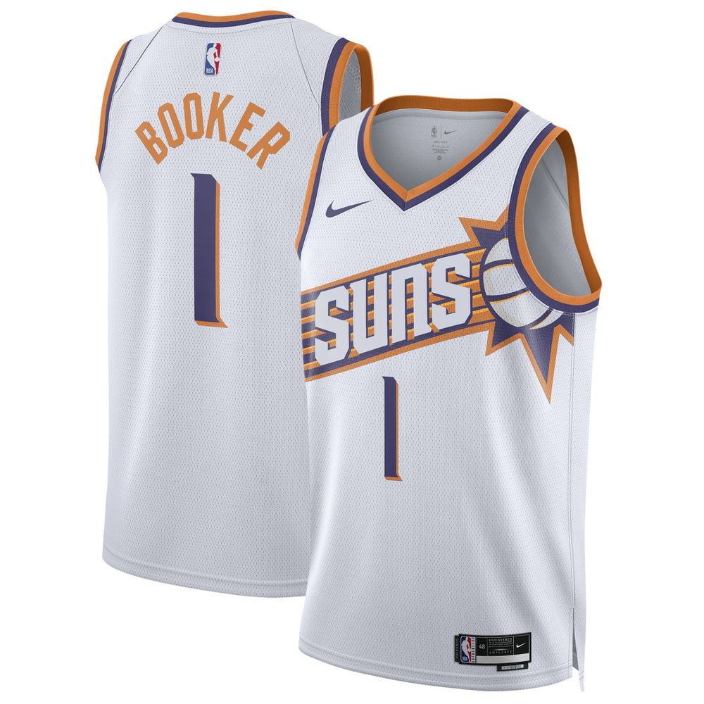 Nike Devin Booker Phoenix Suns Unisex Swingman Jersey Association Edition White