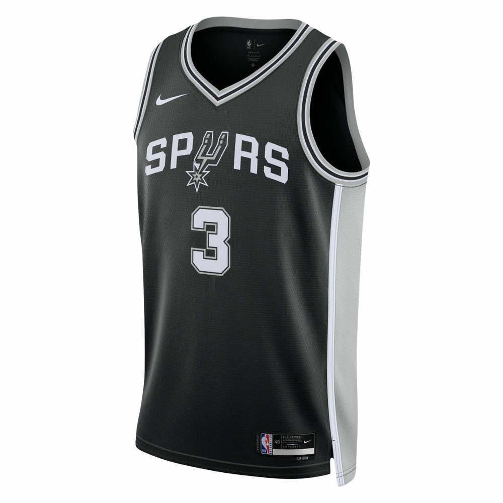 Nike Keldon Johnson San Antonio Spurs Unisex Swingman Jersey Icon Edition Black