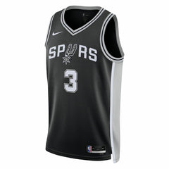 Nike Keldon Johnson San Antonio Spurs Unisex Swingman Jersey Icon Edition Black